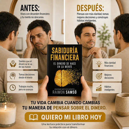 Transforma tu relación con el dinero 💸📘 | Sabiduría Financiera + E-book GRATIS + 2 Separadores 🔖 + 1 Resaltador