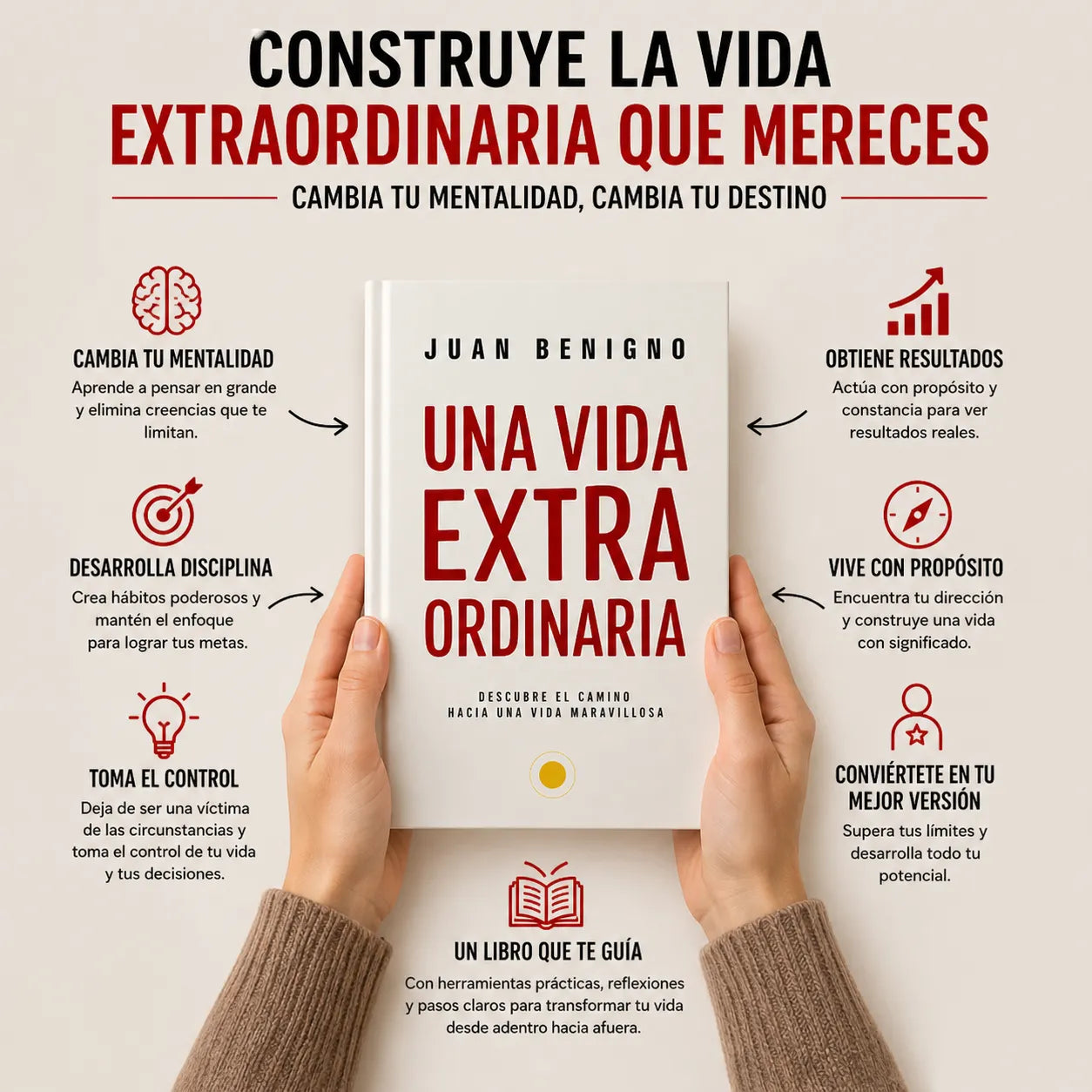 🚨 De estar estancado a transformar tu vida Con Una Vida Extraordinaria + 🎁 E-Book GRATIS + 2 Separadores + 1 Resaltador