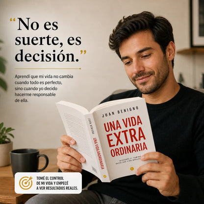 🚨 De estar estancado a transformar tu vida Con Una Vida Extraordinaria + 🎁 E-Book GRATIS + 2 Separadores + 1 Resaltador