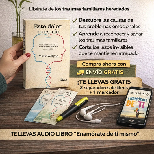 📘 Este dolor no es mío + 🎧 Audiolibro GRATIS + 📑 2 Separadores + 🖊 Marcador Resaltador