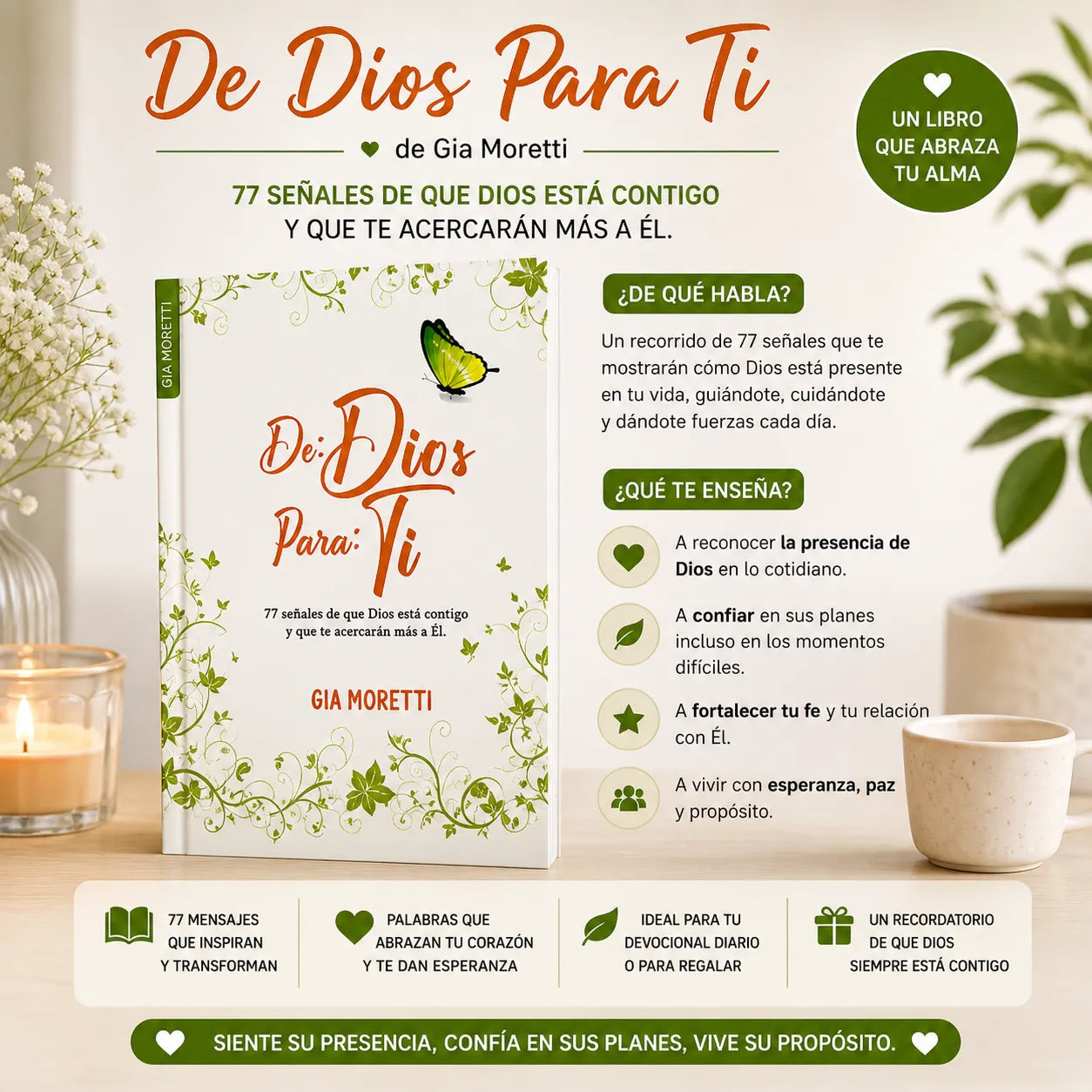 💖 3 Libros Que Abrazan Tu Alma — De Dios Para Ti + El Poder de la Mujer que Ora + Querida Yo