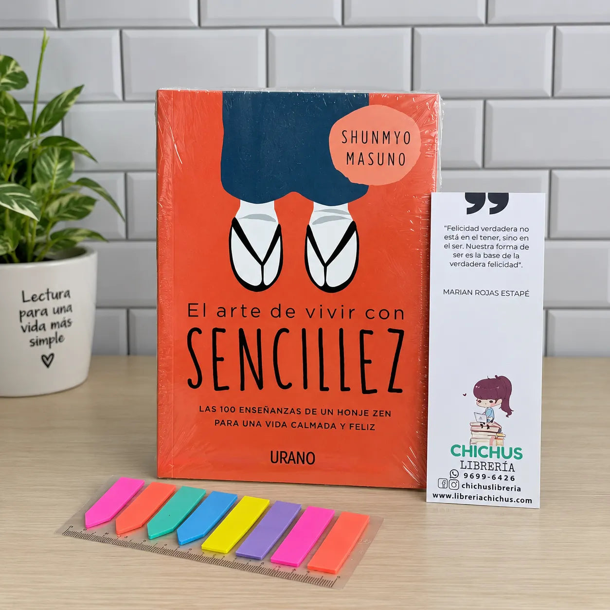 📕🌿 EL ARTE DE VIVIR CON SENCILLEZ — LIBRO ORIGINAL + E-BOOK GRATIS 🎁 + 2 SEPARADORES 🔖 + 1 RESALTADOR 🖍️