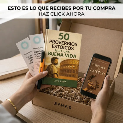 De la ansiedad al control mental 😌🔥 50 Proverbios Estoicos + 🎁 E-book GRATIS + 🔖 2 Separadores + 🖊️ Resaltador