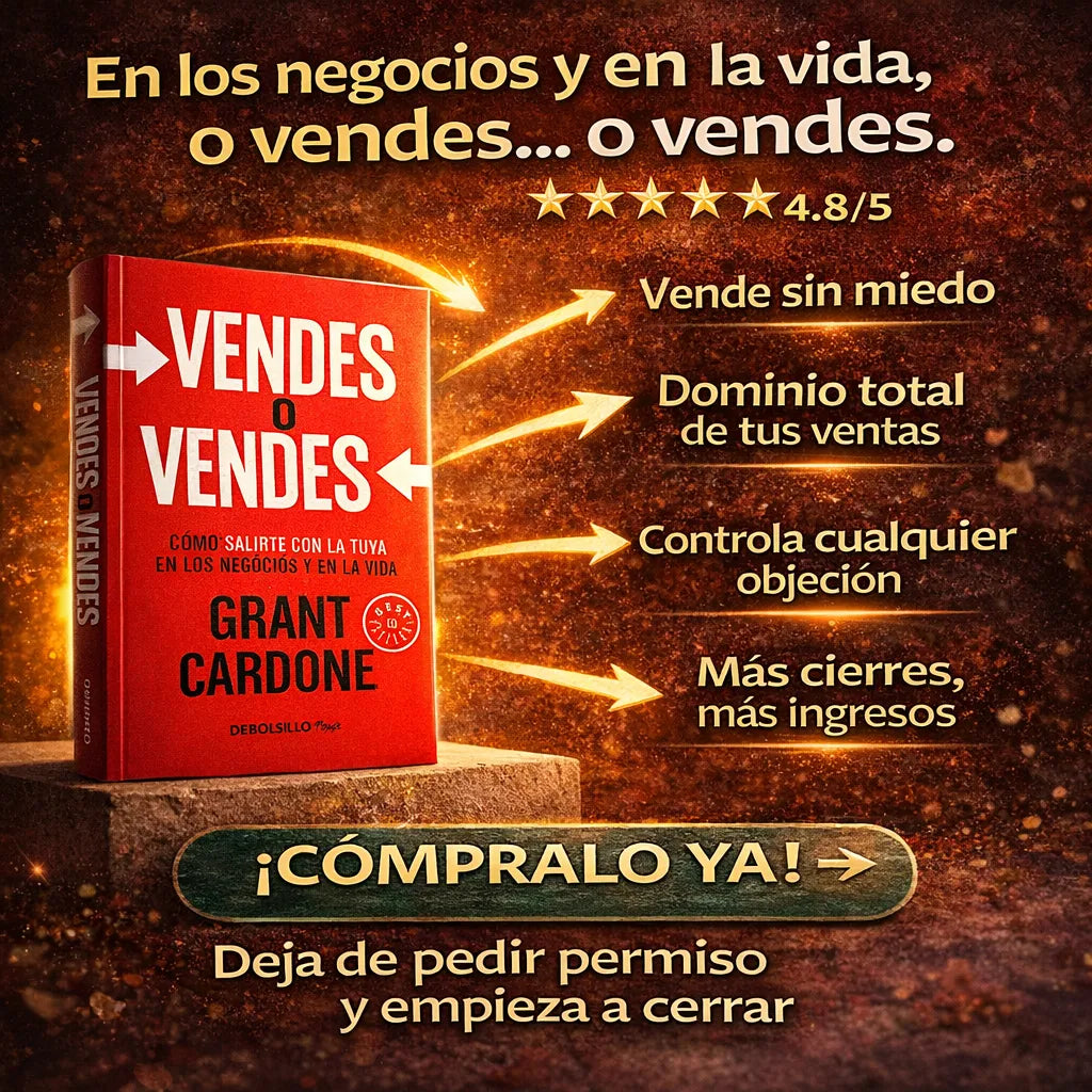 Vendes o Vendes 💥 Aprende a vender sin miedo 🎧 Audiolibro Hábitos Atómicos REGALO + 🚚 Envío Gratis