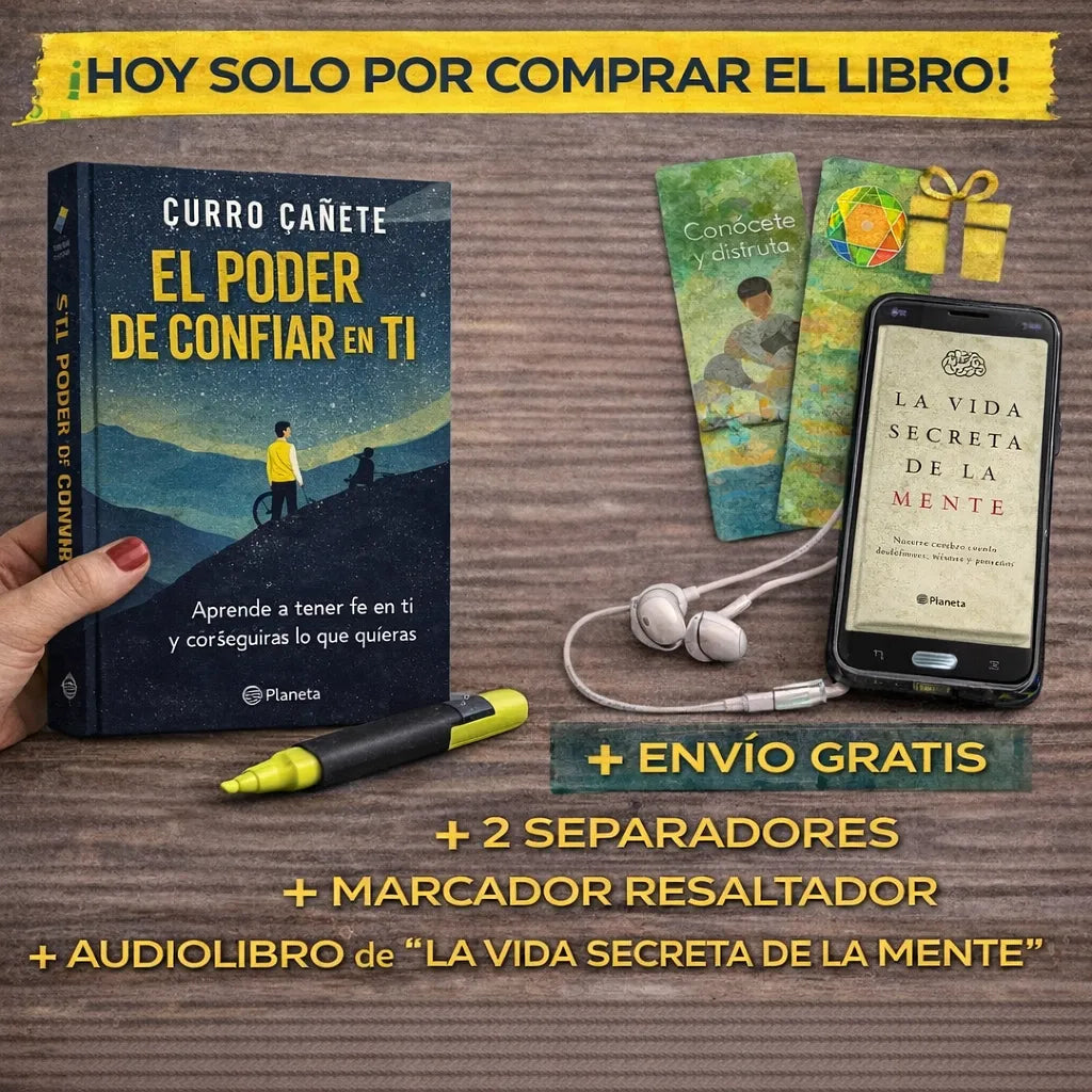 📘 Libro El poder de confiar en ti + 🎧 Audiolibro + 🔖 2 Separadores + 🖍 Resaltador Gratis