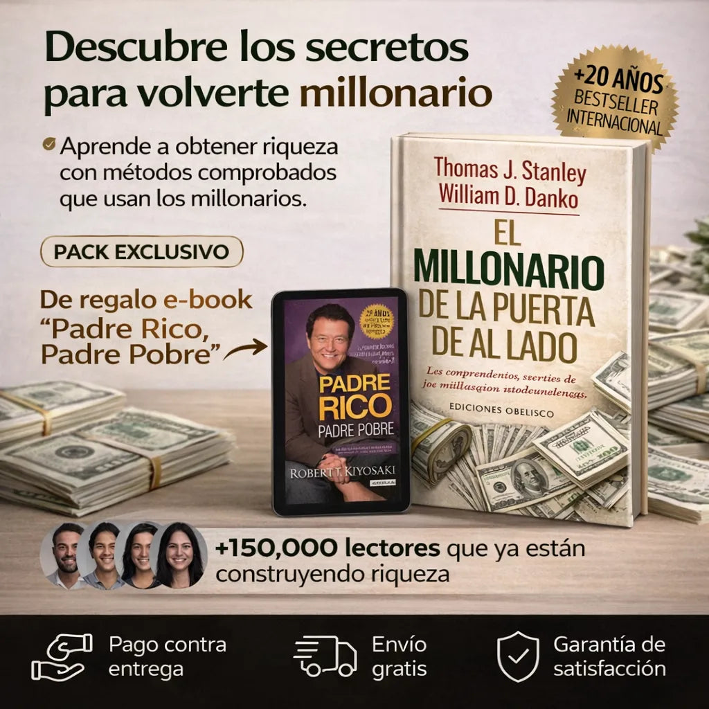 👉 💰 EL MILLONARIO DE LA PUERTA DE AL LADO 📘 + E-BOOK GRATIS 💻 + 2 SEPARADORES 📑 + 1 RESALTADOR 🖍️
