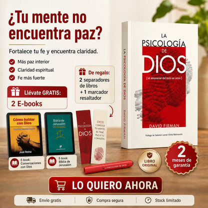 ✨ La Psicología de Dios + 2 E-books de Regalo 🙏📚 | Incluye 2 Separadores + 1 Resaltado