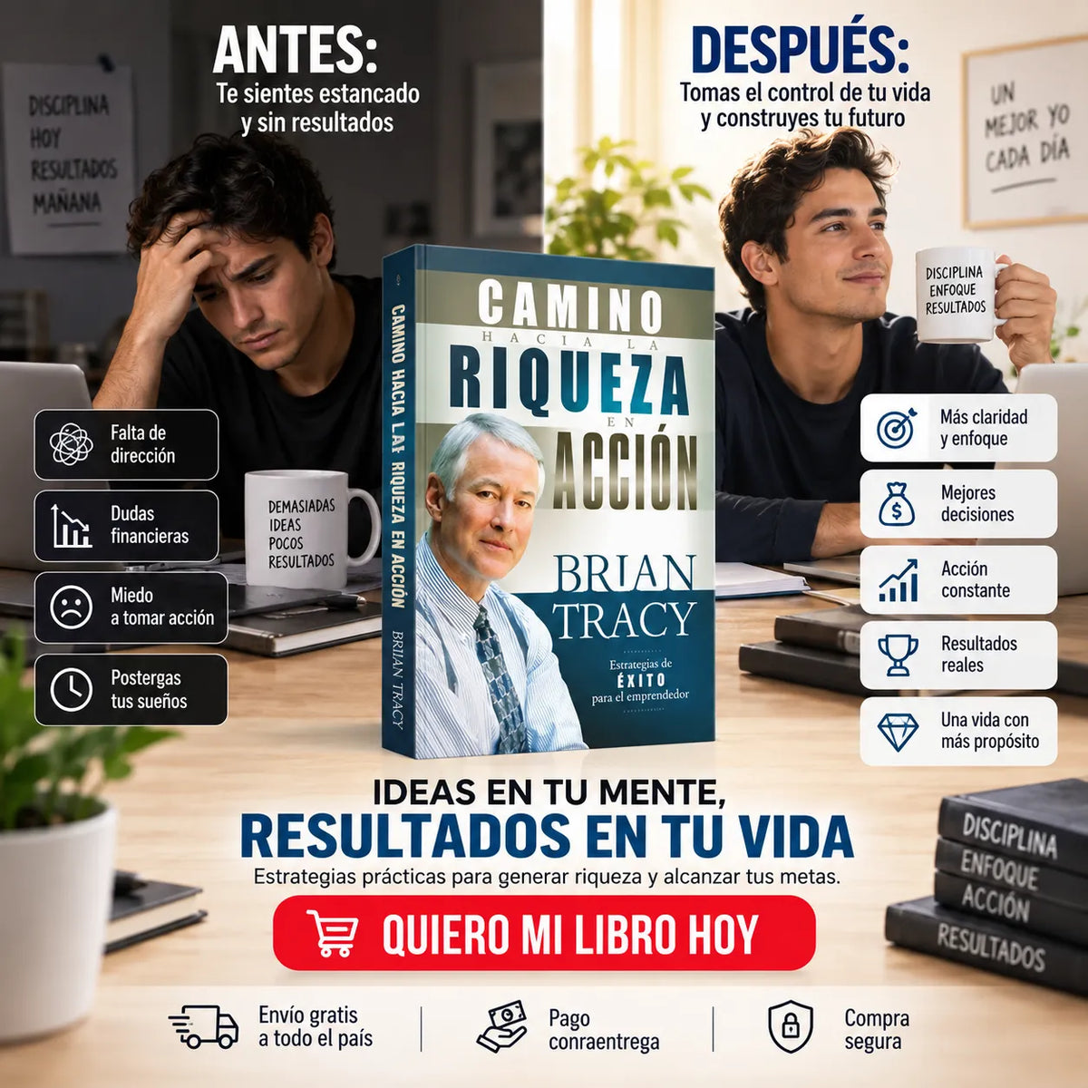 📘💰 Camino hacia la Riqueza en Acción + E-book El Poder de la Disciplina 🎁 | 2 Separadores + 1 Resaltador GRATIS 🚚✨