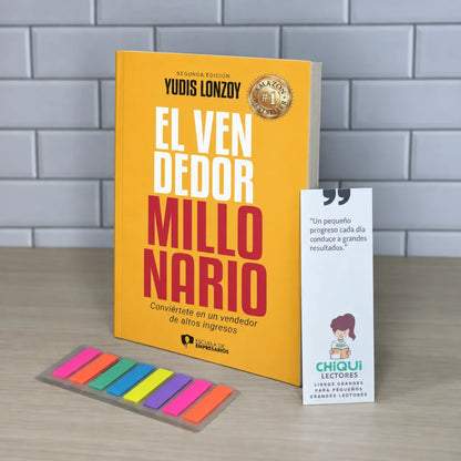 🚀 El Vendedor Millonario — Lleva tus Ventas al Siguiente Nivel 📈 + E-book GRATIS 🎁 + 2 Separadores + 1 Resaltador