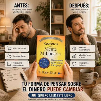 💰 Los Secretos de la Mente Millonaria + Folleto del millonario 📲 + 2 Separadores 🔖 + 1 Resaltador 🖍️