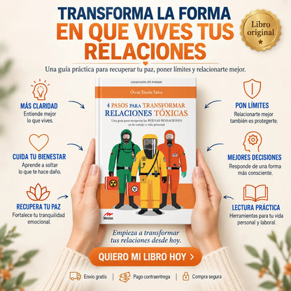 ✨ 4 Pasos para Transformar Relaciones Tóxicas + E-book GRATIS 🎁 + 2 Separadores 📖 + 1 Resaltador 🖍️