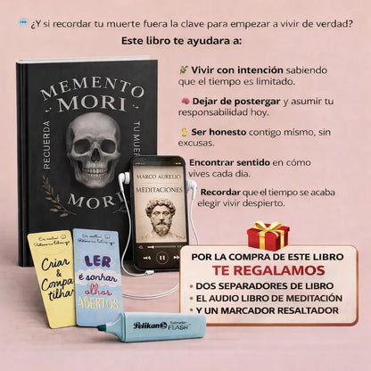 💀⏳ Memento Mori: El libro que te despierta a vivir hoy 🎁 Incluye GRATIS el ebook “Meditaciones” de Marco Aurelio