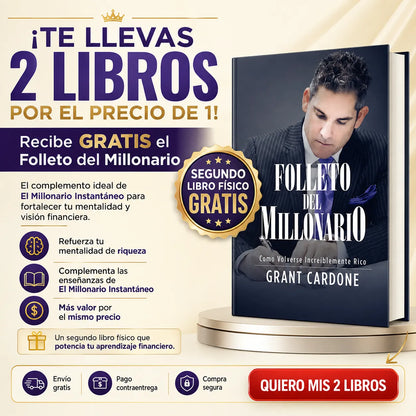 💰📚 ¡ACTIVA TU MENTALIDAD MILLONARIA! 2x1 El Millonario Instantáneo + Folleto del Millonario GRATIS + 2 Separadores + 1 Resaltador 🎁