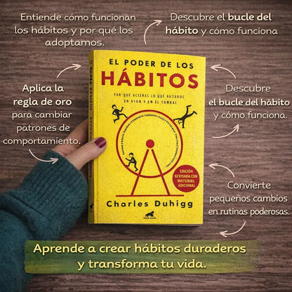 El Poder de los Hábitos (Libro Físico) 📘 E-book GRATIS + 2 Separadores + 1 Resaltador 📚✨
