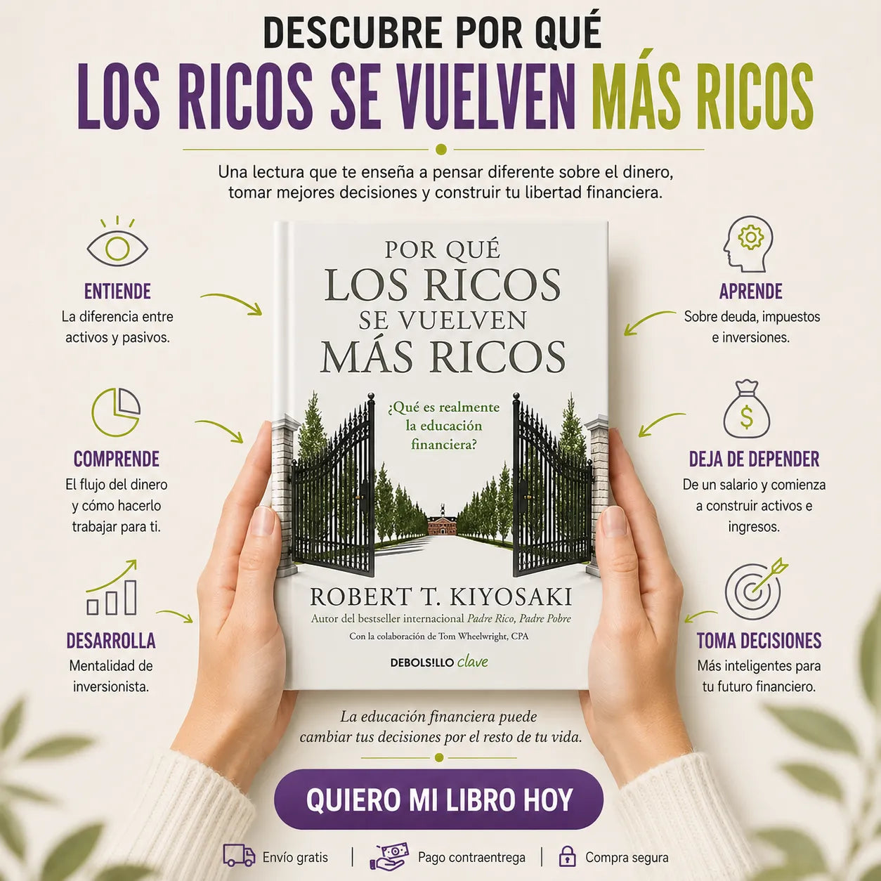 💸 OFERTA 2X1 📚 | Por Qué los Ricos se Vuelven Más Ricos + El Folleto del Millonario GRATIS 🎁 + 2 Separadores 🔖 + 1 Resaltador