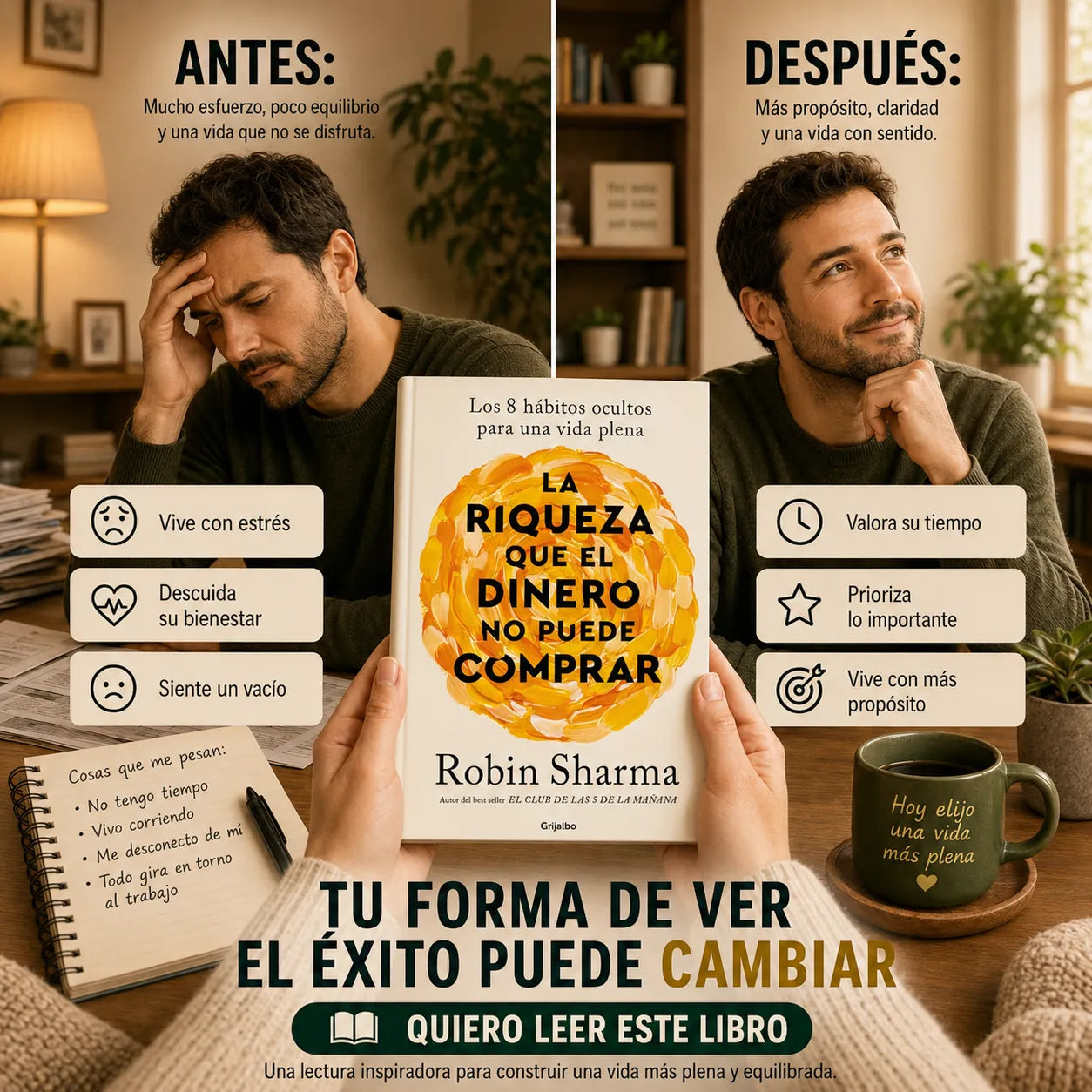 📘 Kit La Verdadera Riqueza: Libro + Folleto del Millonario + E-book + 2 Separadores + Resaltador 🎁✨