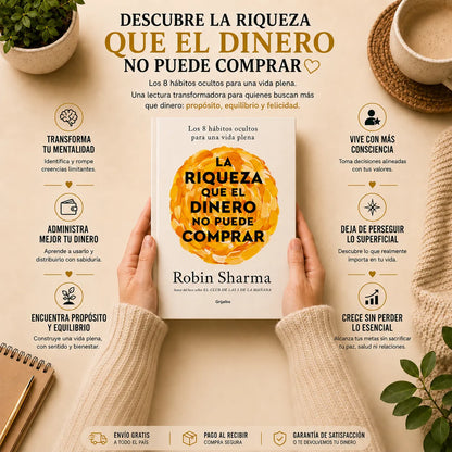 📘 Kit La Verdadera Riqueza: Libro + Folleto del Millonario + E-book + 2 Separadores + Resaltador 🎁✨