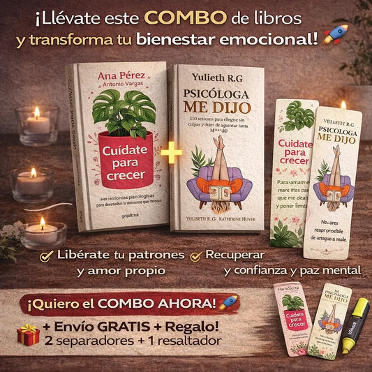 Combo Sanación Total 📚2 libros Fisicos ✨ + 2 Separadores + 1 Resaltador + Envío GRATIS 🚚