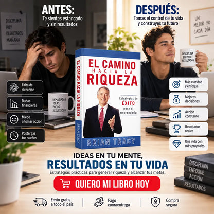 📘💰 Camino hacia la Riqueza en Acción + E-book El Poder de la Disciplina 🎁 | 2 Separadores + 1 Resaltador GRATIS 🚚✨