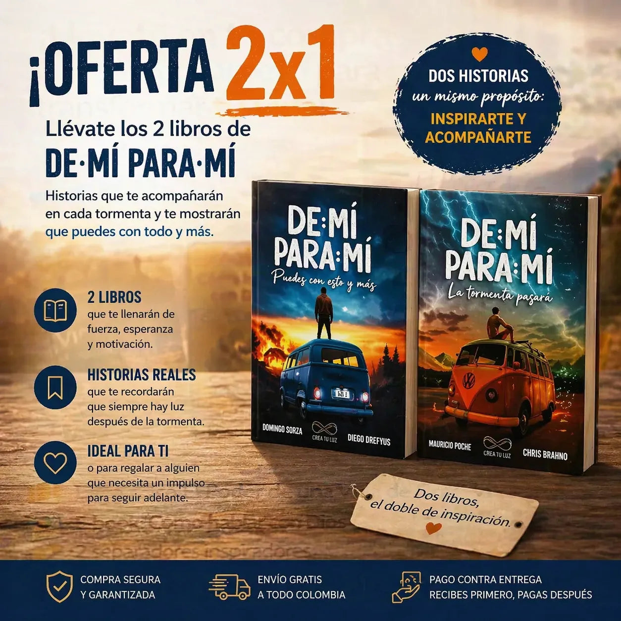 🎁Llévate ambos tomos De Mí Para Mí: La Tormenta Pasará + Puedes Con Esto y Más, Libros Físicos  y recibe GRATIS No Te Creas Todo Lo Que Piensas 🎁
