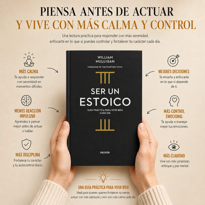 🧠 Ser un Estoico: Aprende a Controlar tu Mente + E-book Gratis + 2 Separadores + Resaltador
