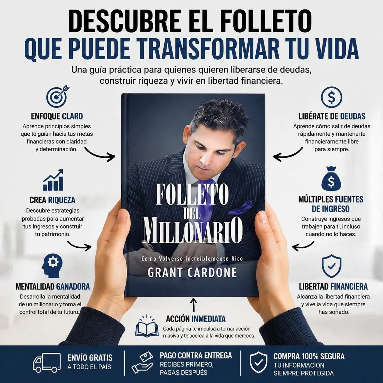 📘 Folleto del Millonario Libro físico + E-book GRATIS + 2 Separadores + Resaltador