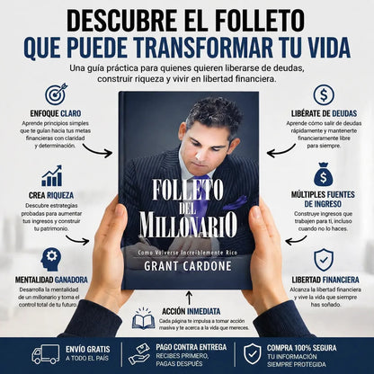 📘 Folleto del Millonario Libro físico + E-book GRATIS + 2 Separadores + Resaltador