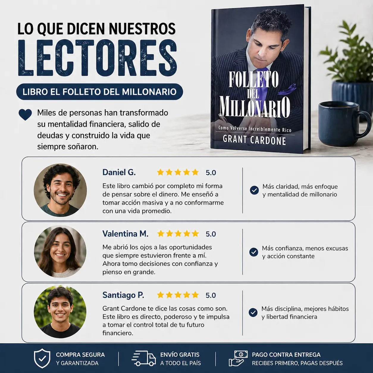 📘 Folleto del Millonario Libro físico + E-book GRATIS + 2 Separadores + Resaltador