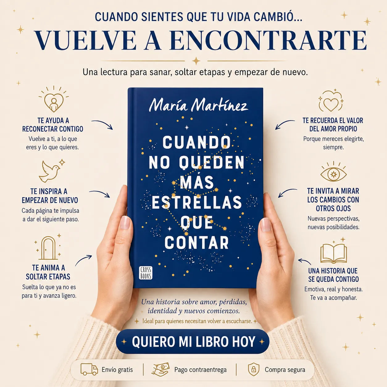 🌟 CUANDO NO QUEDEN MÁS ESTRELLAS QUE CONTAR 💙 + E-BOOK  🎁 + 2 SEPARADORES 🔖 + 1 RESALTADOR