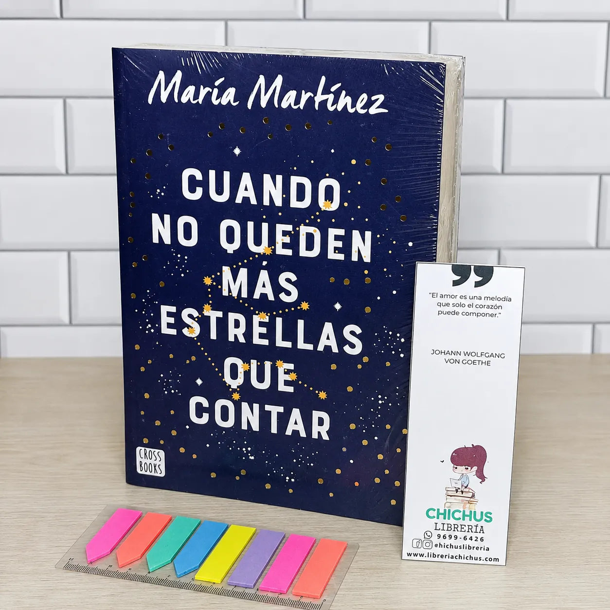 🌟 CUANDO NO QUEDEN MÁS ESTRELLAS QUE CONTAR 💙 + E-BOOK  🎁 + 2 SEPARADORES 🔖 + 1 RESALTADOR