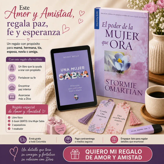 🎀 El detalle perfecto para una mujer especial 💕 El Poder de una Mujer que Ora + E-BOOK GRATIS + 2 Separadores + 1 Resaltador 📖