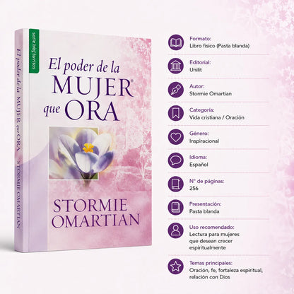 🎀 El detalle perfecto para una mujer especial 💕 El Poder de una Mujer que Ora + E-BOOK GRATIS + 2 Separadores + 1 Resaltador 📖