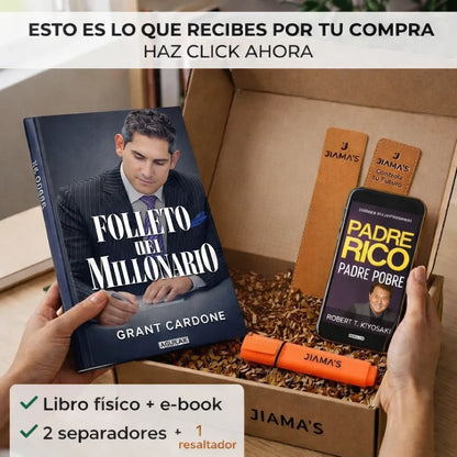📘 Folleto del Millonario Libro físico + E-book GRATIS + 2 Separadores + Resaltador
