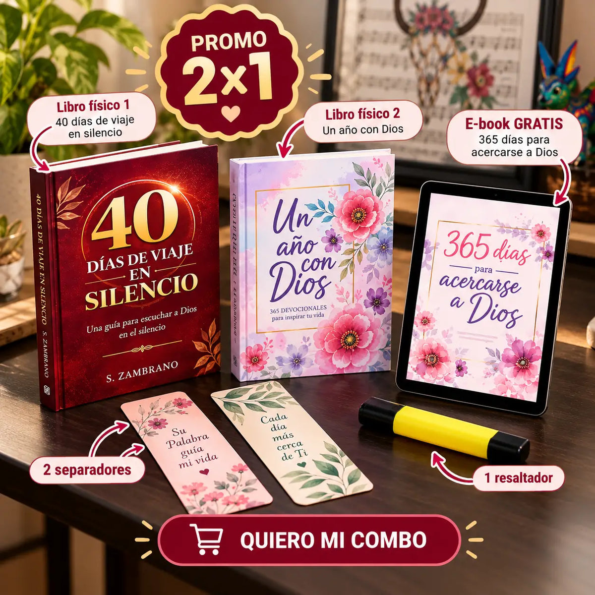 ✨📖 COMBO ESPECIAL: MÁS CERCA DE DIOS 💖