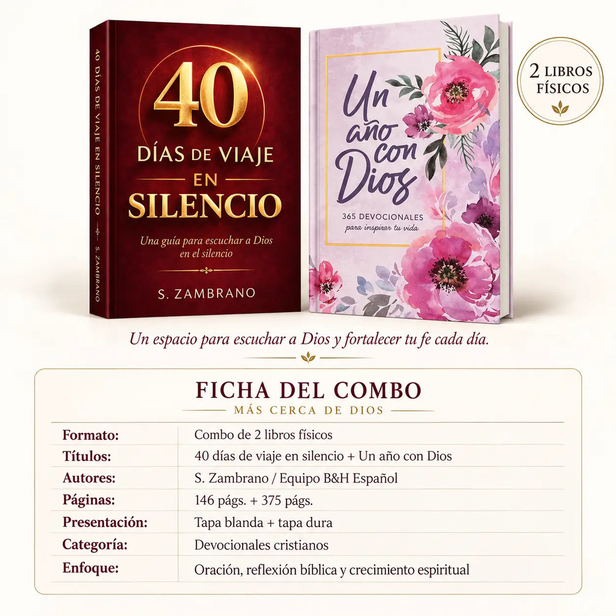 ✨📖 COMBO ESPECIAL: MÁS CERCA DE DIOS 💖