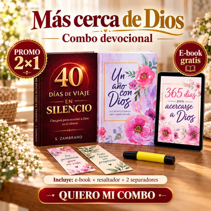 ✨📖 COMBO ESPECIAL: MÁS CERCA DE DIOS 💖