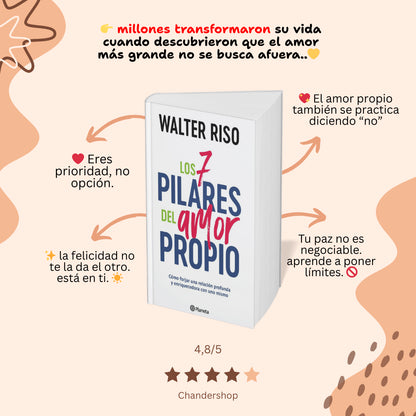 ❤️ 🔑Tu Kit Completo de Amor Propio: Walter Riso Los 7 Pilares del Amor Propio. 🎁 ¡Con 2 REGALOS Únicos y Envío Gratis!