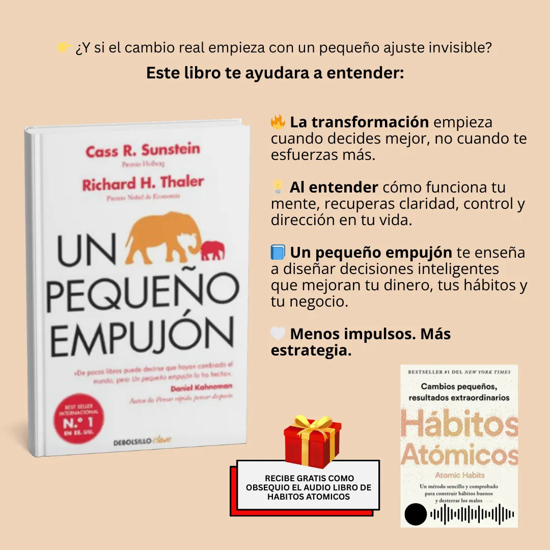 UN PEQUEÑO EMPUJON + AUDIO LIBRO HABITOS ATOMICOS GRATIS
