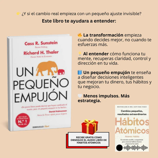 UN PEQUEÑO EMPUJON + AUDIO LIBRO HABITOS ATOMICOS GRATIS