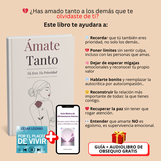 💛 Es momento de elegirte: Ámate tanto, tú eres tu prioridad + Guía de Afirmaciones GRATIS solo por hoy. 🎁