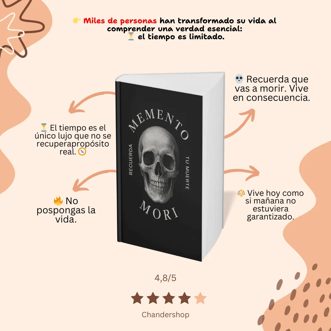💀⏳ Memento Mori: El libro que te despierta a vivir hoy 🎁 Incluye GRATIS el ebook “Meditaciones” de Marco Aurelio