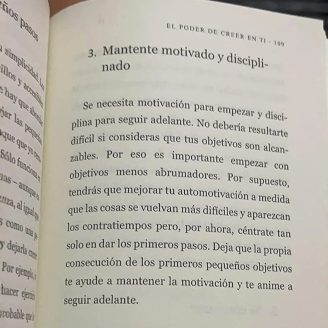 📘 El poder de creer en ti (FÍSICO) 🎧 Incluye GRATIS: el audiolibro "Por el placer de vivir" + 2 separadores y resaltador color pastel 🧠📚🙌