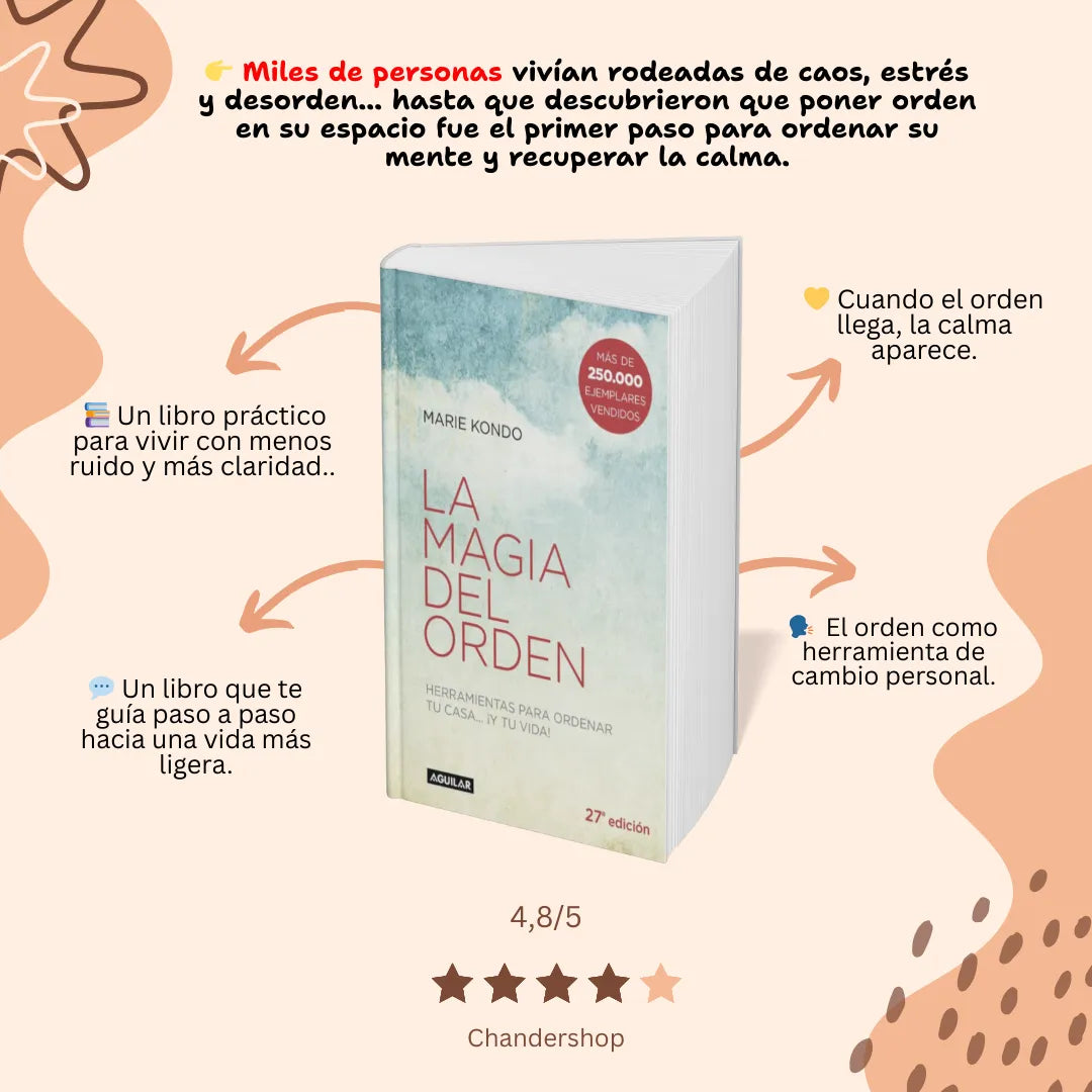 🔥📚 Pack Transformación: La magia del orden libro fisico + Audiolibro Hábitos Atómicos GRATIS