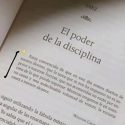 📘 El Poder de la Disciplina Libro físico + Audiolibro Hábitos Atómicos + Resaltador GRATIS