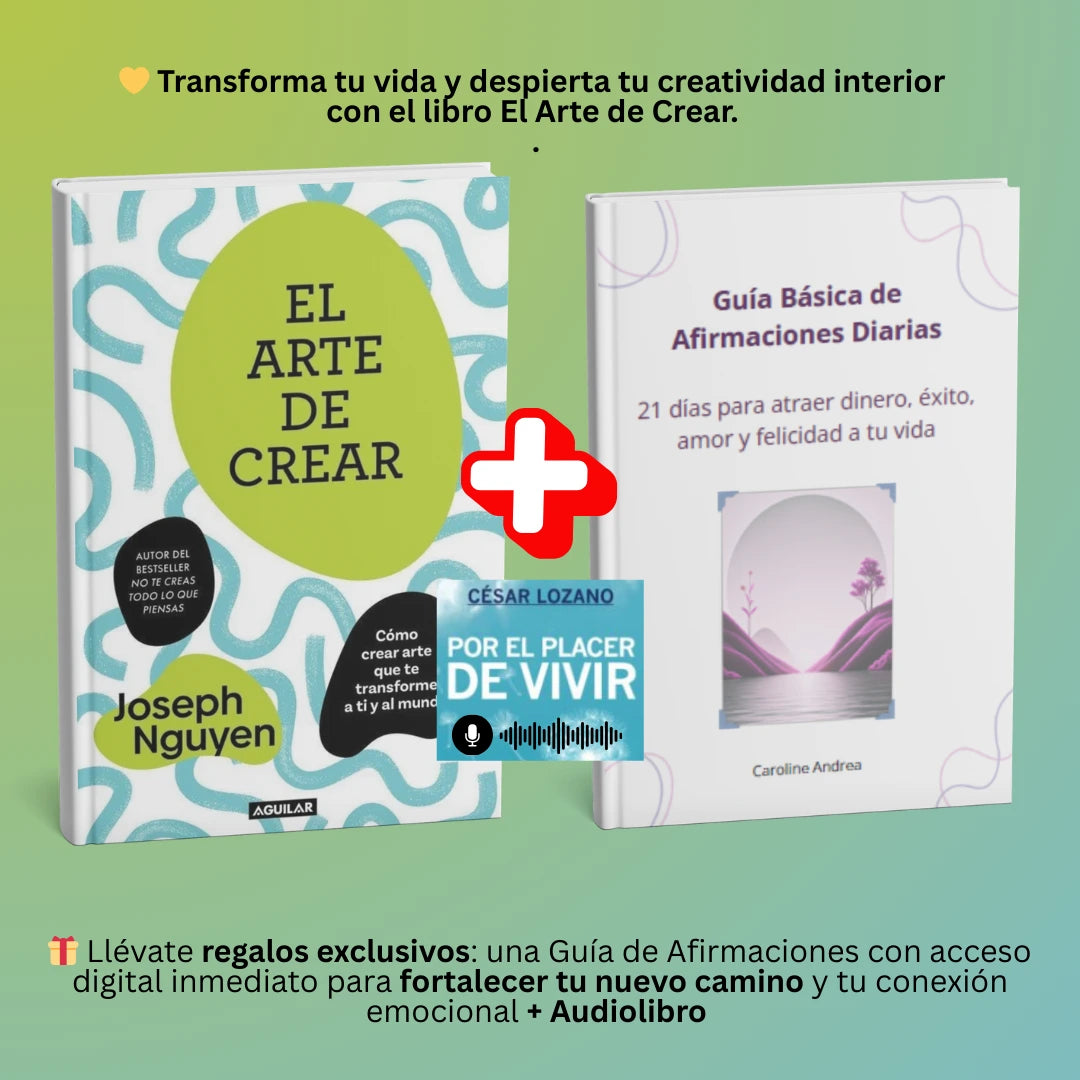 🔥 Transforma tu vida con El Arte de Crear  💛+ 2 REGALOS exclusivos: audiolibro y guía de afirmaciones 🎧✨