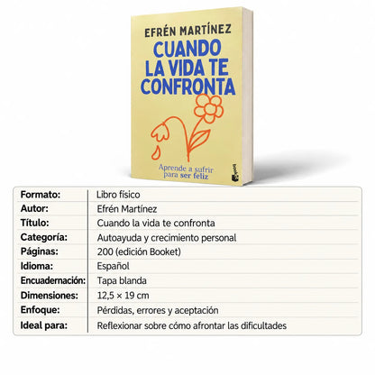 📖 Cuando la vida te confronta: encuentra sentido en los momentos difíciles ✨ + 🎁 E-book GRATIS + 2 separadores 🔖 + 1 resaltador 🖍️