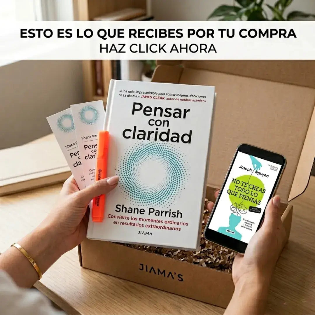 📘✨ Pensar con Claridad (Libro Físico) + E-BOOK + 🎁 (2 Separadores + 1 Resaltador)
