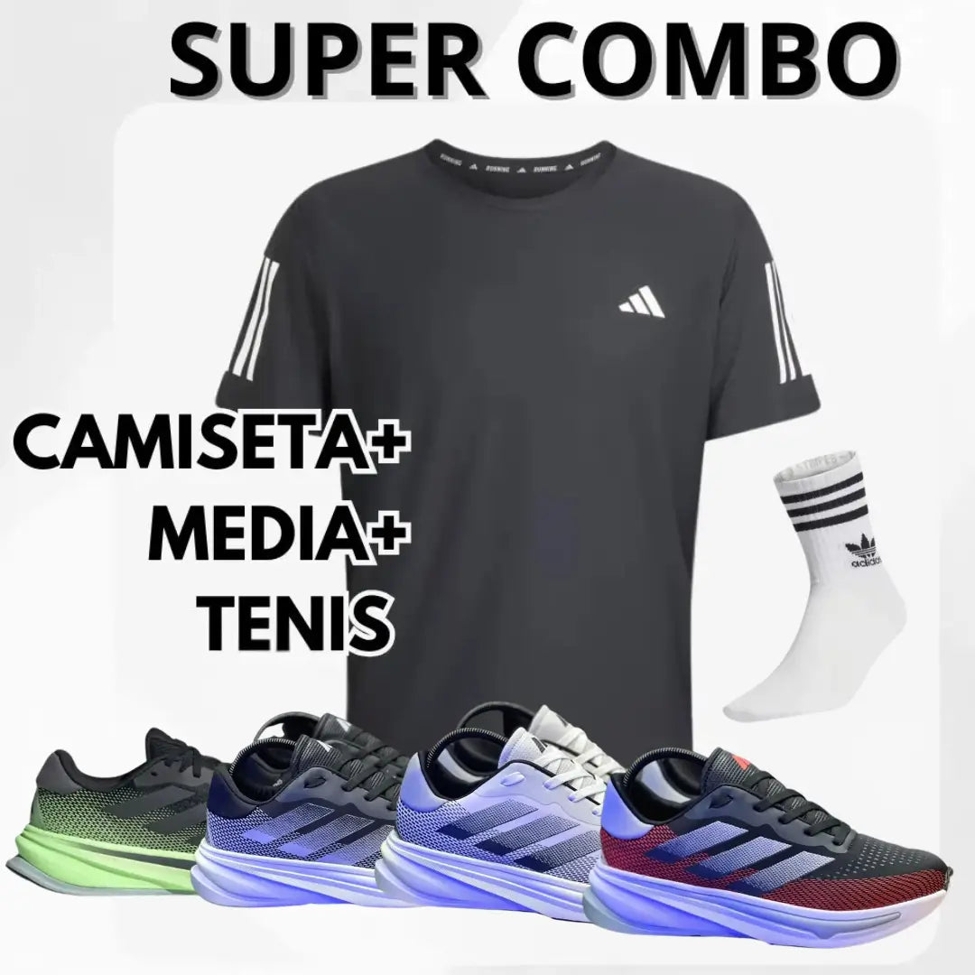 Combo Sport Elite: Tenis + Media + Camiseta Deportiva