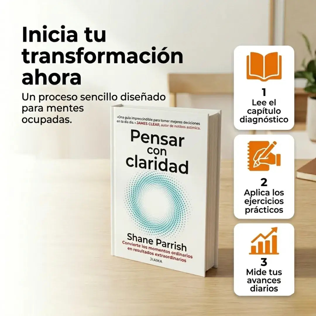 📘✨ Pensar con Claridad (Libro Físico) + E-BOOK + 🎁 (2 Separadores + 1 Resaltador)