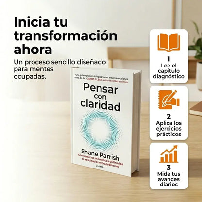 📘✨ Pensar con Claridad (Libro Físico) + E-BOOK + 🎁 (2 Separadores + 1 Resaltador)